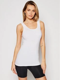 Triumph Γυναίκες Tops Τοπ Katia Basics 10181826 Λευκό Slim Fit