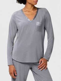 Triumph Γυναίκες Μπλούζες & Μπλουζάκια Πιτζάμας Μπλούζα πιτζάμας Climate Aloe 10213430 Μωβ Regular Fit
