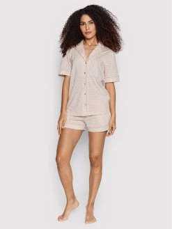 Triumph Γυναίκες Πιτζάμες Σετ Πιτζάμα Boyfriend 10207584 Μπεζ Boyfriend Fit