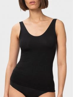 Triumph Γυναίκες Tops Τοπ Smart Natural 10213349 Μαύρο Slim Fit
