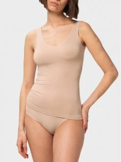 Triumph Γυναίκες Tops Τοπ Smart Natural 10213349 Μπεζ Slim Fit