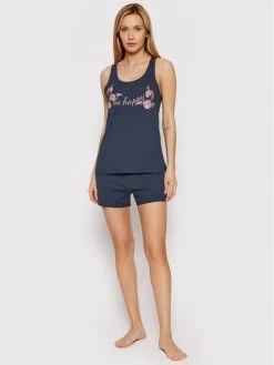 Triumph Γυναίκες Πιτζάμες Σετ Πιτζάμα 10207491 Σκούρο μπλε Regular Fit