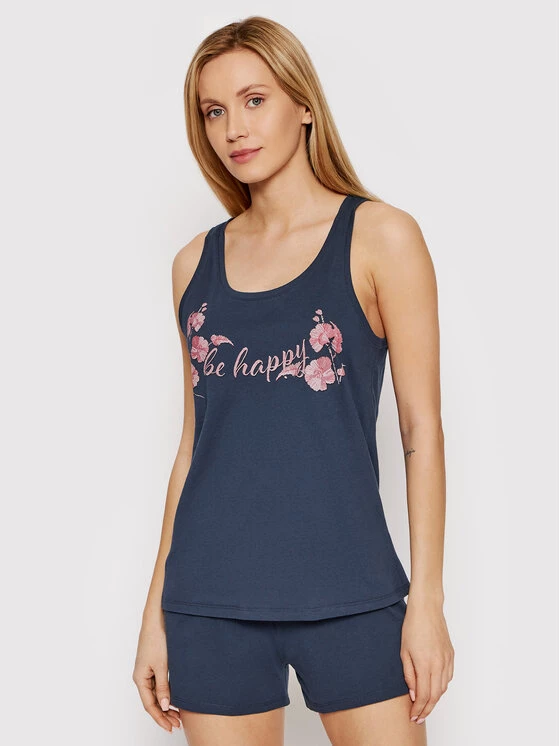 Triumph Γυναίκες Πιτζάμες Σετ Πιτζάμα 10207491 Σκούρο μπλε Regular Fit 4 Triumph Γυναίκες Πιτζάμες Σετ Πιτζάμα 10207491 Σκούρο μπλε Regular Fit - Image 2