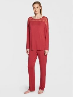 Triumph Γυναίκες Πιτζάμες Σετ Πιτζάμα Amourette 10209624 Κόκκινο Regular Fit