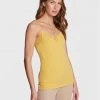 Triumph Γυναίκες Tops Τοπ Climate Control 10207511 Κίτρινο Slim Fit
