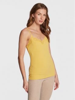 Triumph Γυναίκες Tops Τοπ Climate Control 10207511 Κίτρινο Slim Fit