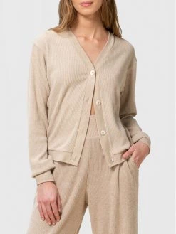 Triumph Γυναίκες Ζακέτες Ζακέτα Thermal 10213450 Μπεζ Relaxed Fit