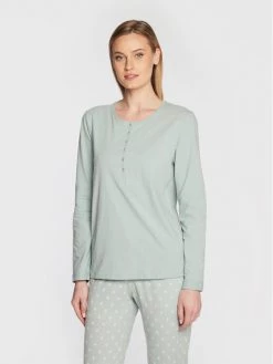 Triumph Γυναίκες Μπλούζες & Μπλουζάκια Πιτζάμας Μπλούζα πιτζάμας Mix & Match 10209572 Μπλε Regular Fit