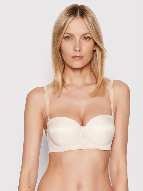 Triumph Γυναίκες Με Μπανέλα Σουτιέν Bardot Vivid Spotlight 10210631 Μπεζ 3 Triumph Γυναίκες Με Μπανέλα Σουτιέν Bardot Vivid Spotlight 10210631 Μπεζ