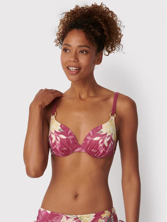 Triumph Γυναίκες Μπικίνι πάνω μέρος Botanical Leaf 10207904 Ροζ 3 Triumph Γυναίκες Μπικίνι πάνω μέρος Botanical Leaf 10207904 Ροζ