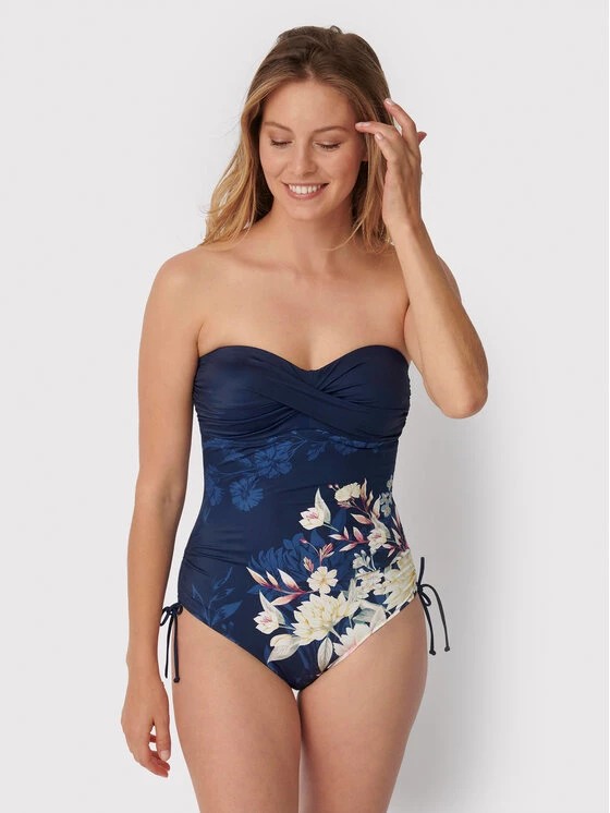 Triumph Γυναίκες Ολόσωμα Μαγιό Μαγιό Botanical Leaf 10207931 Σκούρο μπλε 6 Triumph Γυναίκες Ολόσωμα Μαγιό Μαγιό Botanical Leaf 10207931 Σκούρο μπλε - Image 4