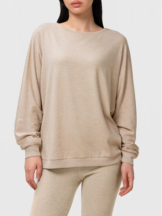 Triumph Γυναίκες Πουλόβερ Thermal 10213447 Μπεζ Relaxed Fit 3 Triumph Γυναίκες Πουλόβερ Thermal 10213447 Μπεζ Relaxed Fit