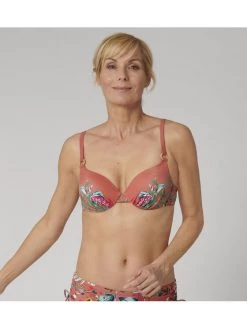 Triumph Γυναίκες Μπικίνι πάνω μέρος Botanical Leaf 10207904 Πορτοκαλί